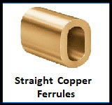 straight copper ferrules